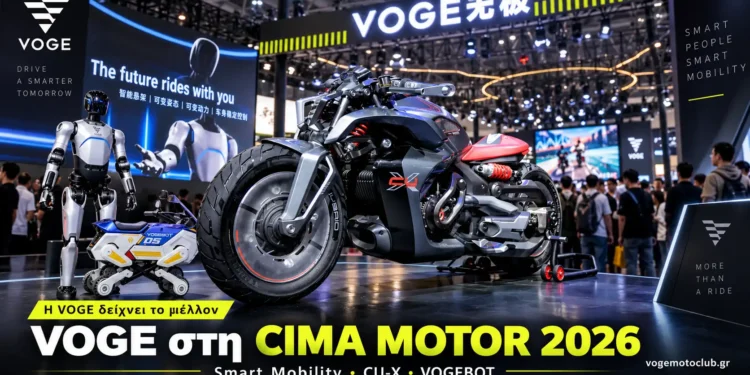 VOGE στη CIMAMotor 2026: Hybrid CU-X, AI και ενεργές αναρτήσεις δείχνουν το μέλλον